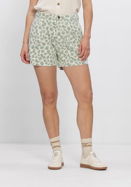 Ecru BY-BAR Korte broek JUNE GREEN CHEETAH SHORT - large