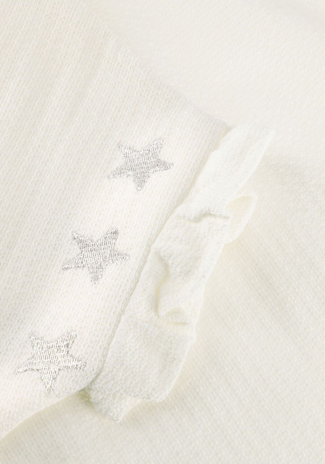 DAILY7 Haut T-SHIRT EMBROIDERY SLEEVE &Eacute;cru - large