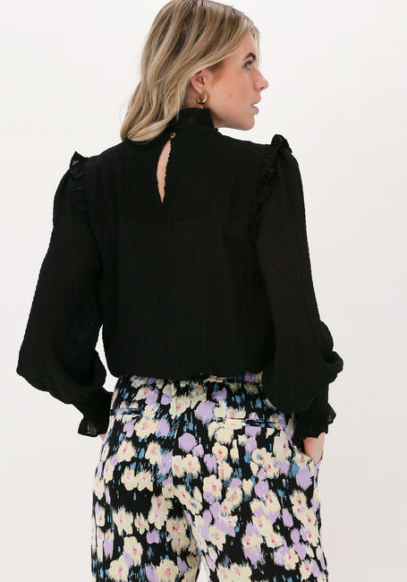 Zwarte NEO NOIR  MELINDA SOLID BLOUSE - large
