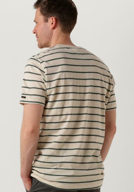 Gebroken wit PME LEGEND T-shirt SHORT SLEEVE R-NECK SPACE YD STRIPED JERSEY - large