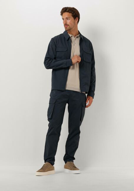 PURE PATH Pantalon cargo CARGO PANTS WITH CORDS Bleu foncé - large
