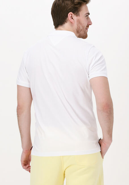 TOMMY HILFIGER Polo CLEAN JERSEY SLIM POLO en blanc - large