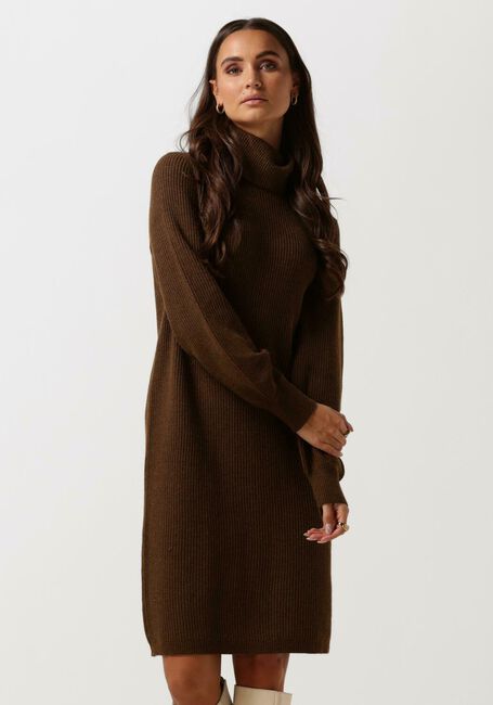 OBJECT Mini robe MALENA L/S ROLLNECK DRESS en marron - large