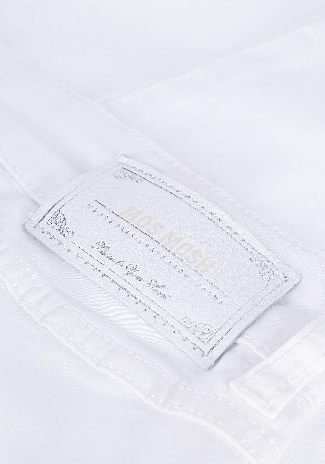 MOS MOSH Slim fit jeans NAOMO ROMA 7/8 PANT en blanc - large