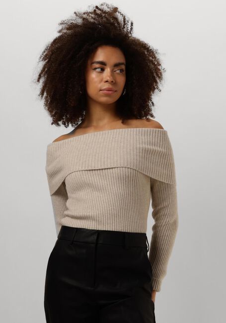 MINUS Pull FAME OFF SHOULDER KNIT PULLOVER Sable - large