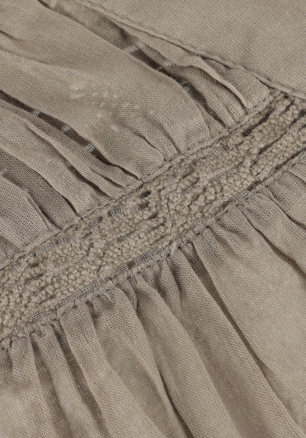 Taupe NEO NOIR  LYLA S VOILE BLOUSE - large