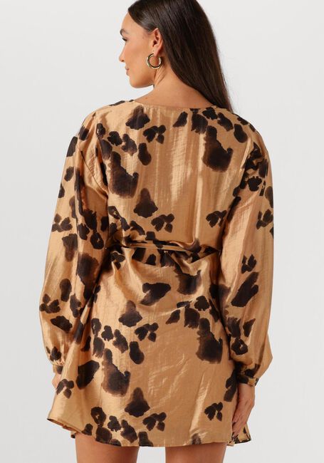 MSCH COPENHAGEN Mini robe MSCHNILLA ROMINA SHORT DRESS AOP en camel - large