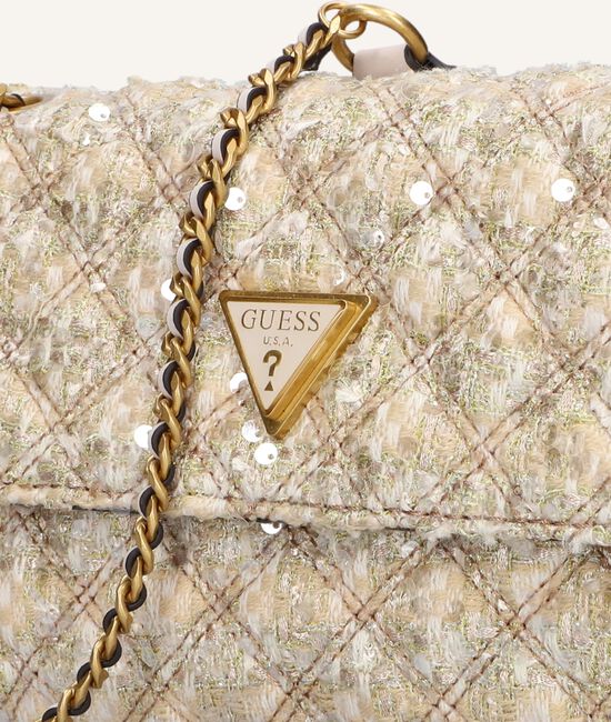 Gouden GUESS Schoudertas GIULLY CONVERTIBLE XBODY FLAP Gouden GUESS Schoudertas GIULLY CONVERTIBLE XBODY FLAP - large