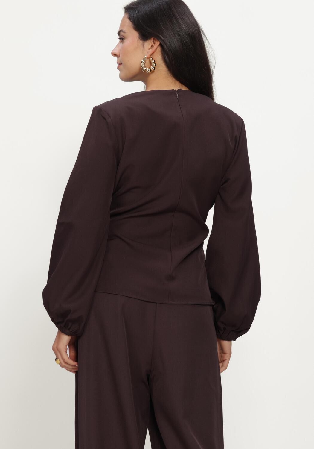 Beige CO'COUTURE  LUNACC TIE BLOUSE - large