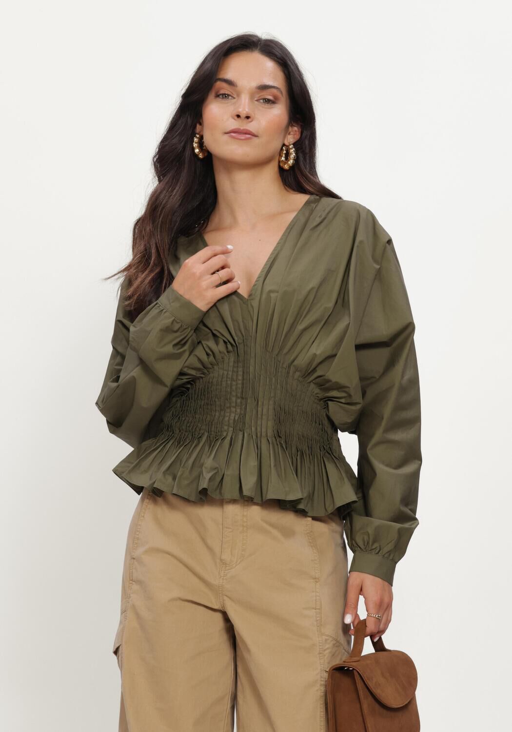 COPENHAGEN MUSE CMPOPLIN-BLOUSE Blouses en vert - large