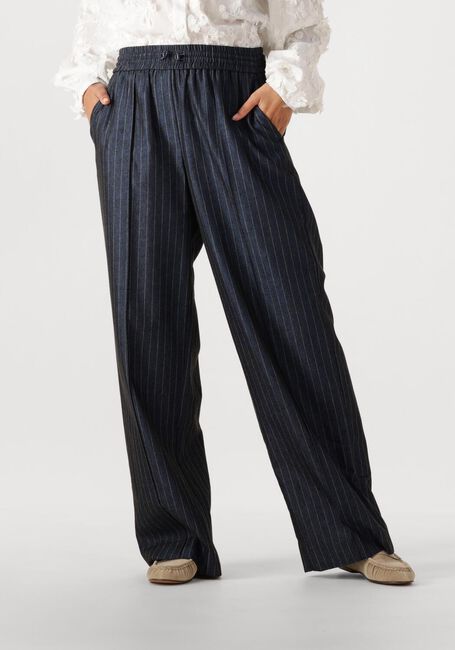 Donkerblauwe AAIKO Wijde broek ESILA PINSTRIPE CO 510 - large
