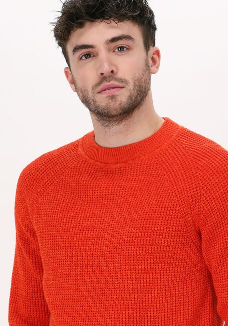 SELECTED HOMME Pull SLHSENNI LS KNIT MOCK NECK W en rouge - large