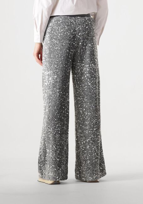 SUMMUM PANTS SEQUINS VELOUR Pantalons en argent - large