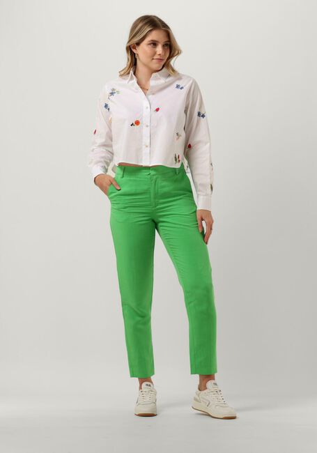 SCOTCH & SODA EMBROIDERED BOXY FIT SHIRT Blouses en blanc - large