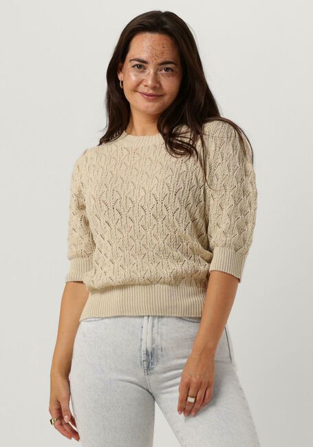 Zand MINUS T-shirt LAMINA HALF SLEEVE KNIT PULLOVER - large