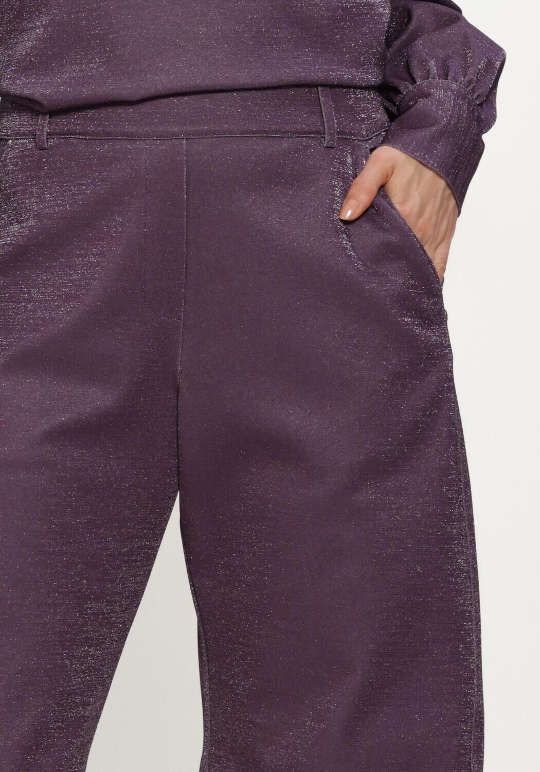 Paarse STUDIO ANNELOES Pantalon Marlies trousers - large