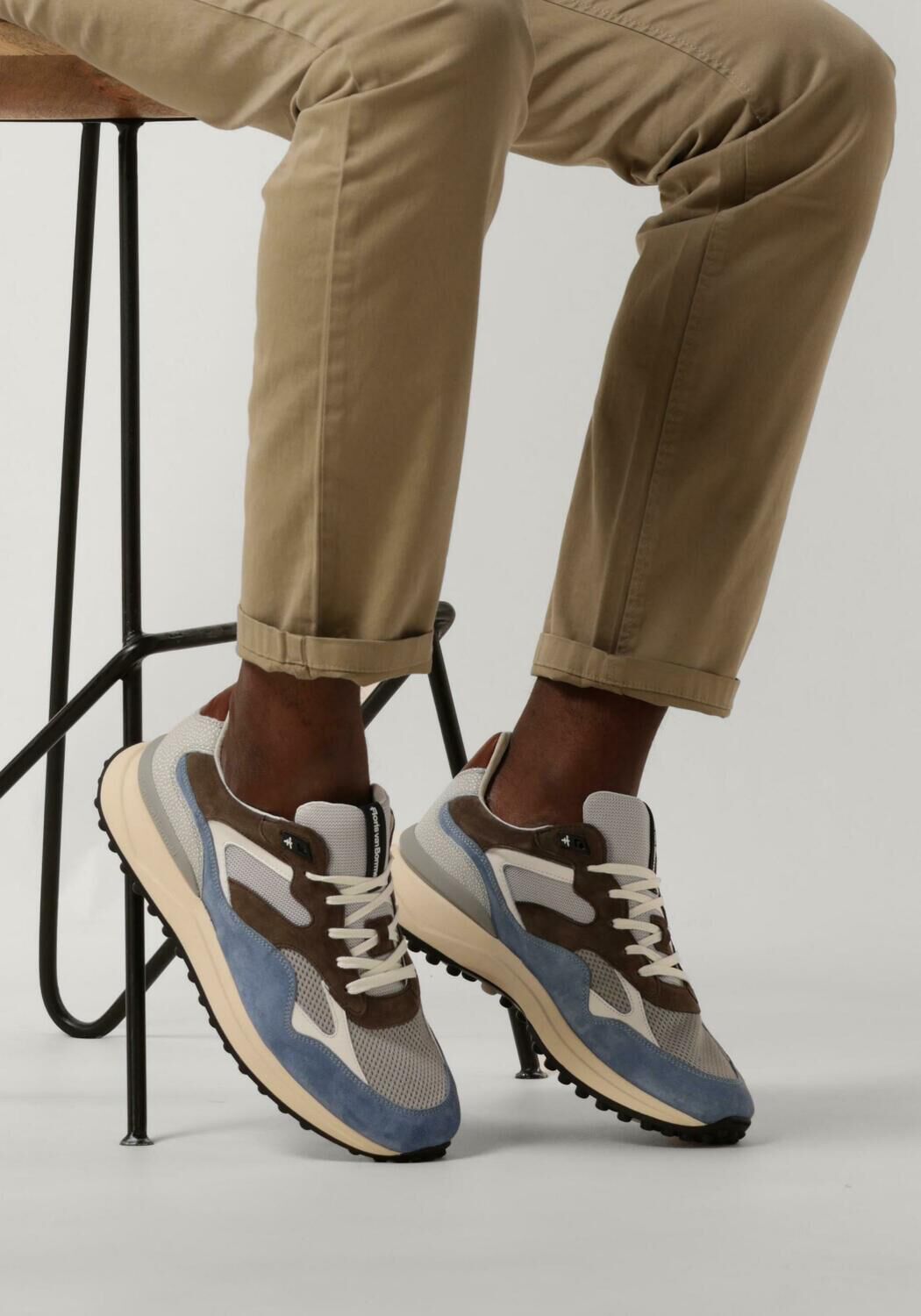 FLORIS VAN BOMMEL Baskets basses SFM-10159 NOPPI en bleu - large