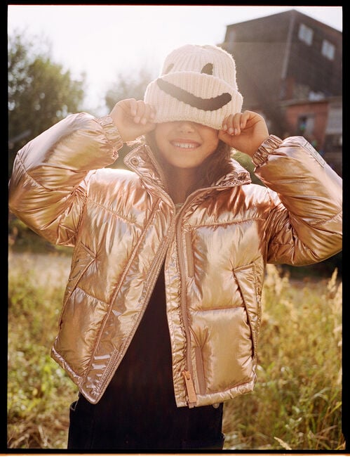 MOLO KIM Bonnet en beige - large