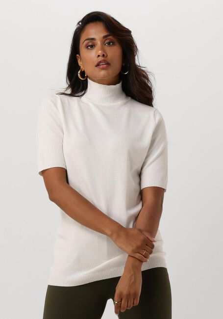 Gebroken wit MINUS Top LIMA ROLL NECK KNIT - large