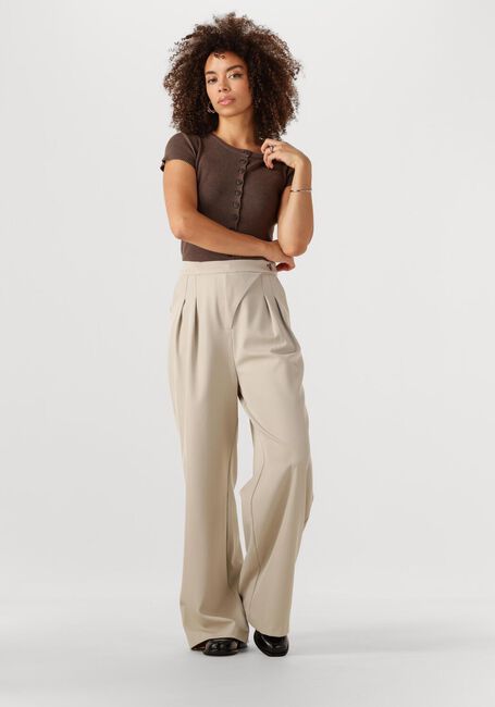 NEO NOIR Haut TODDA KNIT TEE en marron - large