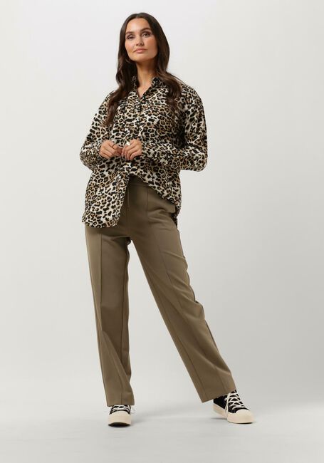 Bruine SELECTED WOMEN  SLFSALLI LS OVERSIZE SHIRT - large