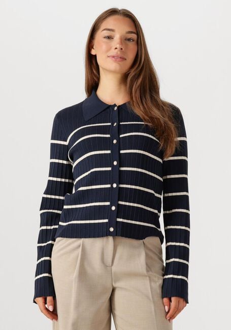Donkerblauwe Y.A.S. Vest YASLIMANA LS KNIT CARDIGAN S. - large