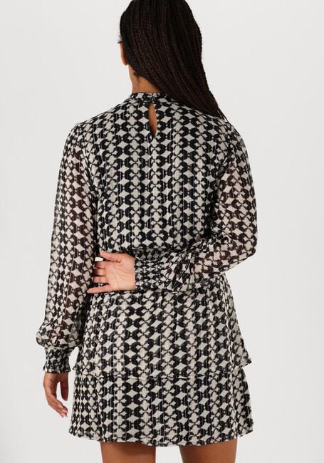 AAIKO Mini robe GABRY IKAT DOT VIS 515 en noir - large