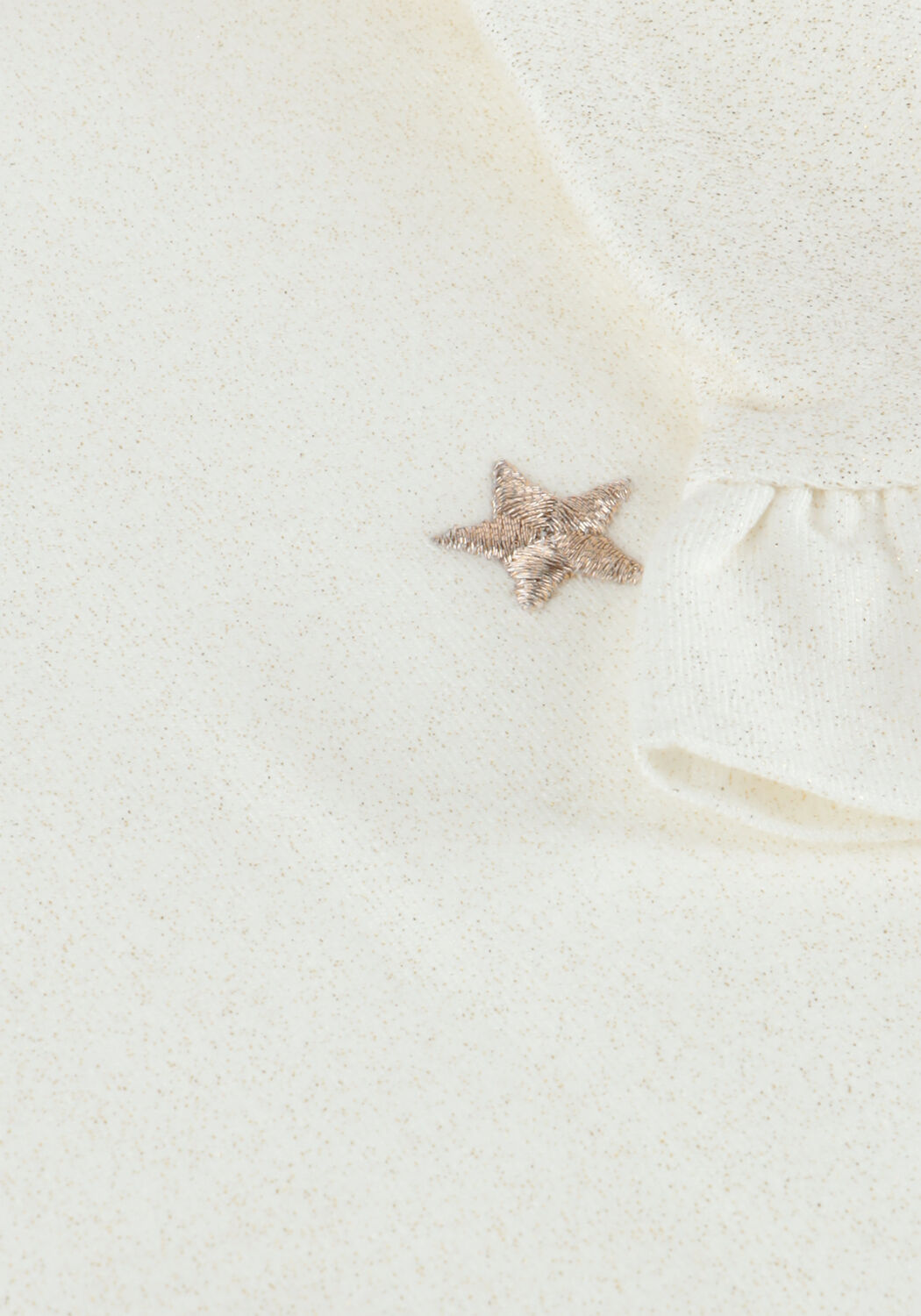 LIKE FLO T-shirt EMMA FLO RUFFLE SLEEVE Cr&egrave;me - large