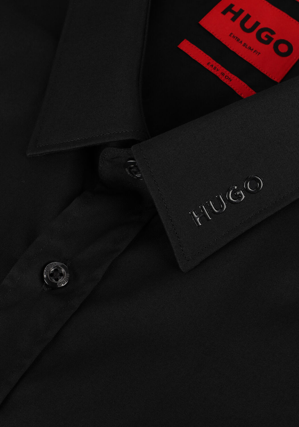 Zwarte HUGO Klassiek overhemd ELISHA02 - large