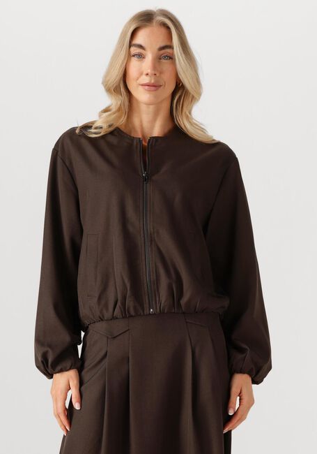 CO'COUTURE Jack LUNA BALLOON ZIP JACKET en marron - large