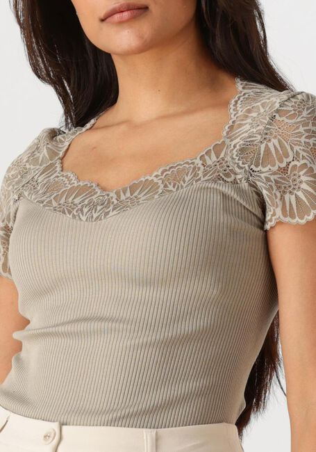 ROSEMUNDE Haut BEATHA CAPSLEEVE en vert - large