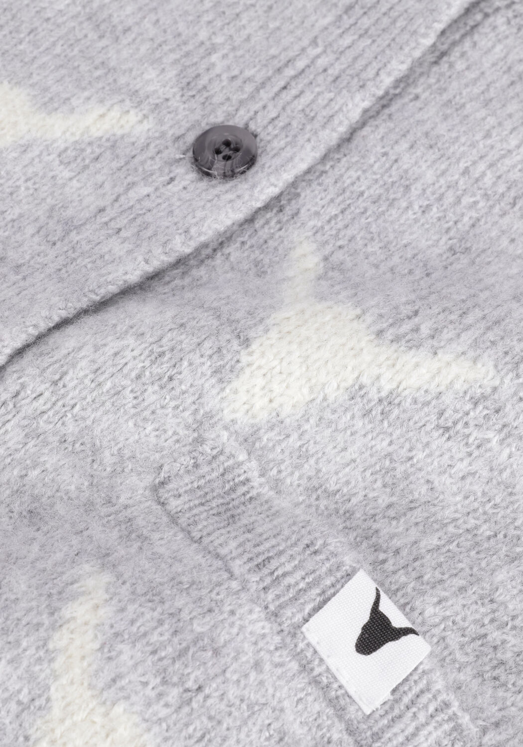 ALIX MINI Gilet TEENS KNITTED BULL CARDIGAN en gris - large