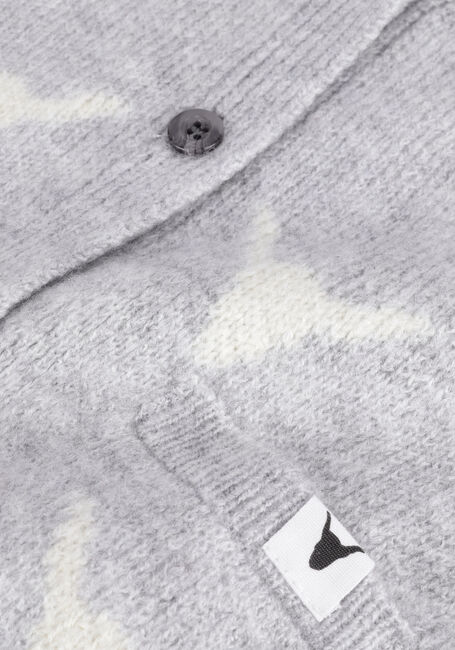 ALIX MINI Gilet TEENS KNITTED BULL CARDIGAN en gris - large