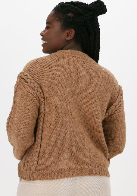 OBJECT Gilet JOCELYN KNIT CARDIGAN en camel - large