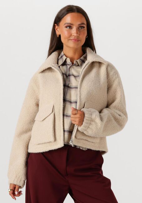 Beige CIRCLE OF TRUST Teddy jas REESE JACKET - large