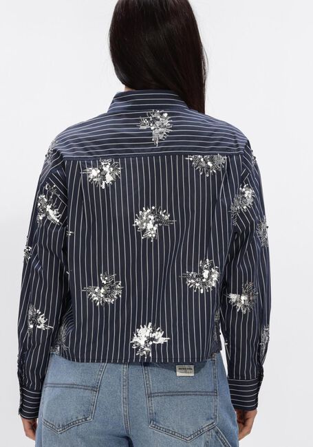 Blauwe NUKUS  TESSA BLOUSE PAILLET - large