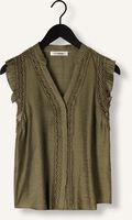 Olijf CO'COUTURE Top CARYNCC FRILL TOP Olijf CO'COUTURE Top CARYNCC FRILL TOP - medium