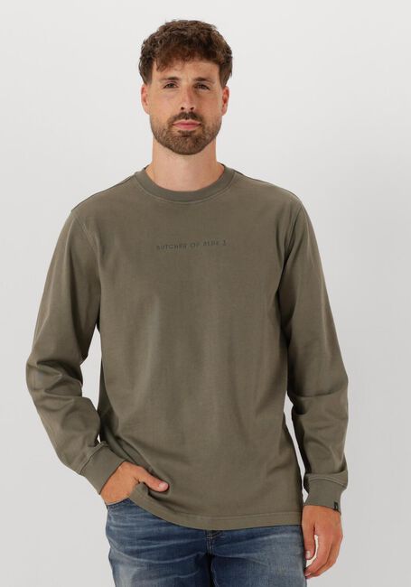 Olijf BUTCHER OF BLUE T-shirt ARMY QCC LOOSE TEE LS - large