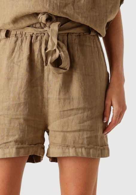 Khaki BY-BAR Korte broek JUNE LINNEN SHORT - large