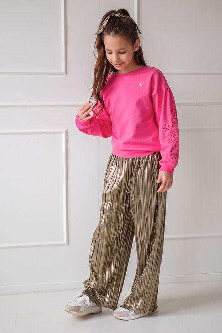 LIKE FLO Pantalon FENNA FLO PLISSE PANTS Métallique - large