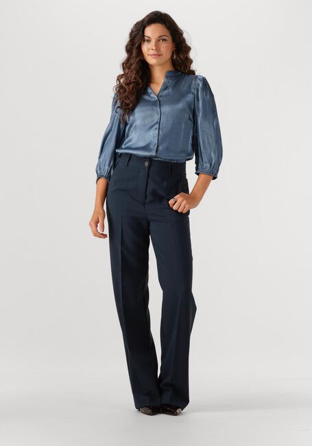 JANSEN AMSTERDAM BO BLOUSE SQL 782 3/4 PUFF SLEEVE Blouses en bleu - large