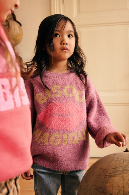 DAILY7 Pull KNITWEAR FANCY en violet - large