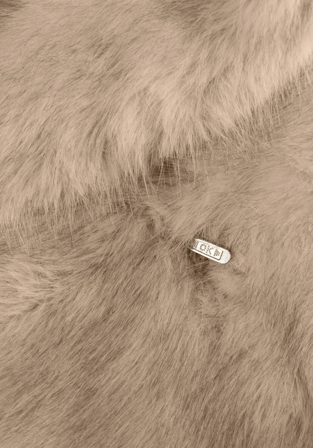 Beige NEO NOIR Faux fur jas STEPHANIE FAUX FUR JACKET - large