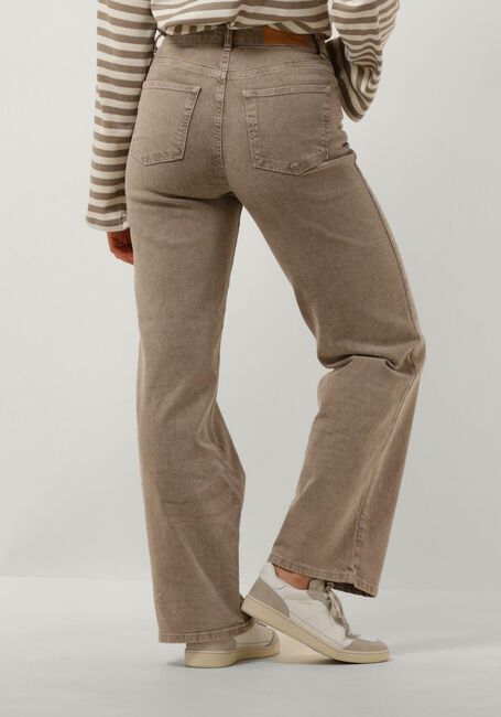 SELECTED FEMME Wide jeans SLFALICE-CORA HW LATTE DENIM WIDE JEANS en beige - large