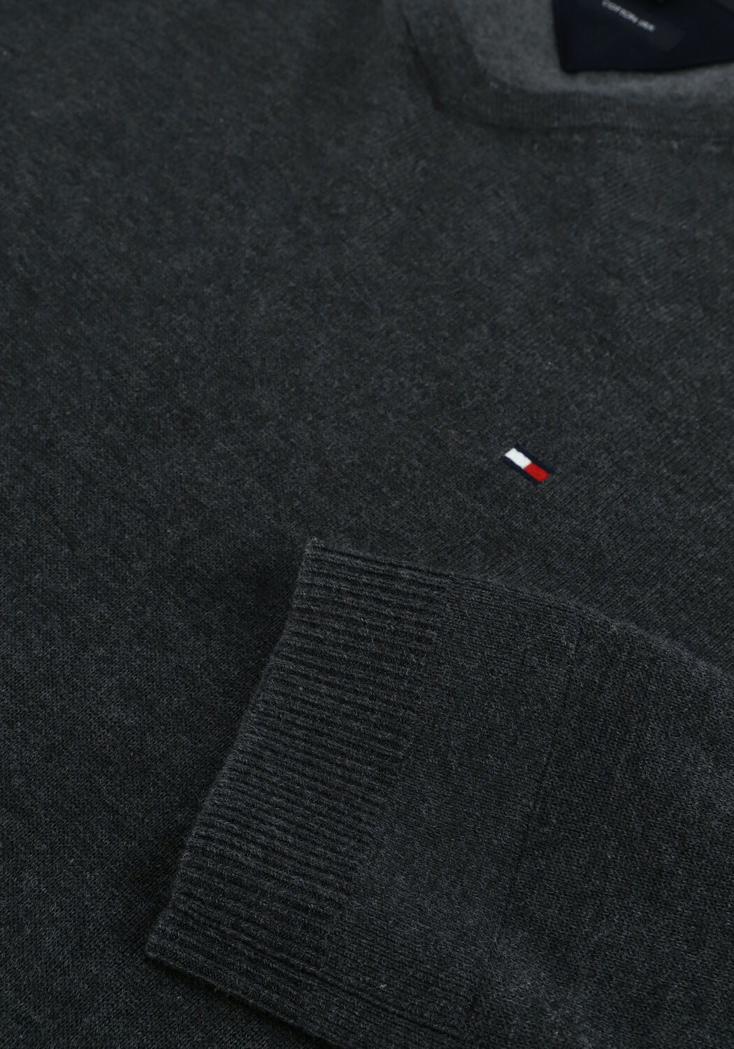 TOMMY HILFIGER Pull CORE COTTON-SILK VNECK en gris - large