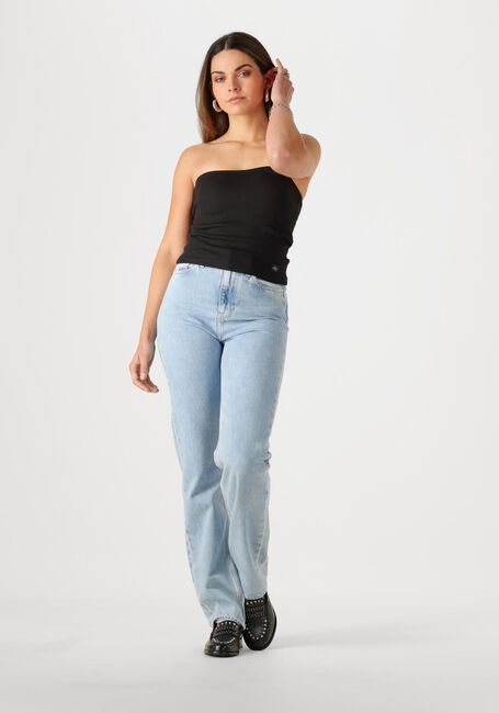 CALVIN KLEIN Haut WOVEN LABEL RIB SLEEVELESS TOP en noir - large