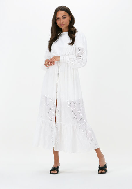 COLOURFUL REBEL Robe maxi SANDY BRODERIE ANGLAISE MAXI KIMONO DRESS en blanc - large