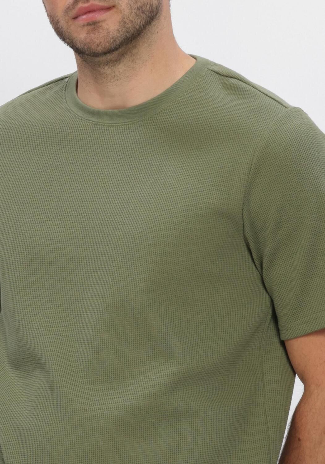 ANERKJENDT T-shirt AKKIKI S/S WAFFLE TEE en vert - large