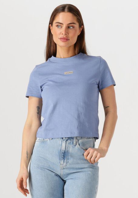 Blauwe CALVIN KLEIN T-shirt PLACED INSTITUTIONAL BABY TEE - large
