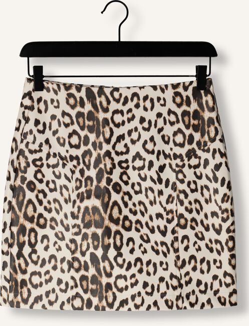 Bruine ALIX THE LABEL Minirok LADIES WOVEN LEOPARD FAUX LEATHER SKIRT Bruine ALIX THE LABEL Minirok LADIES WOVEN LEOPARD FAUX LEATHER SKIRT - large